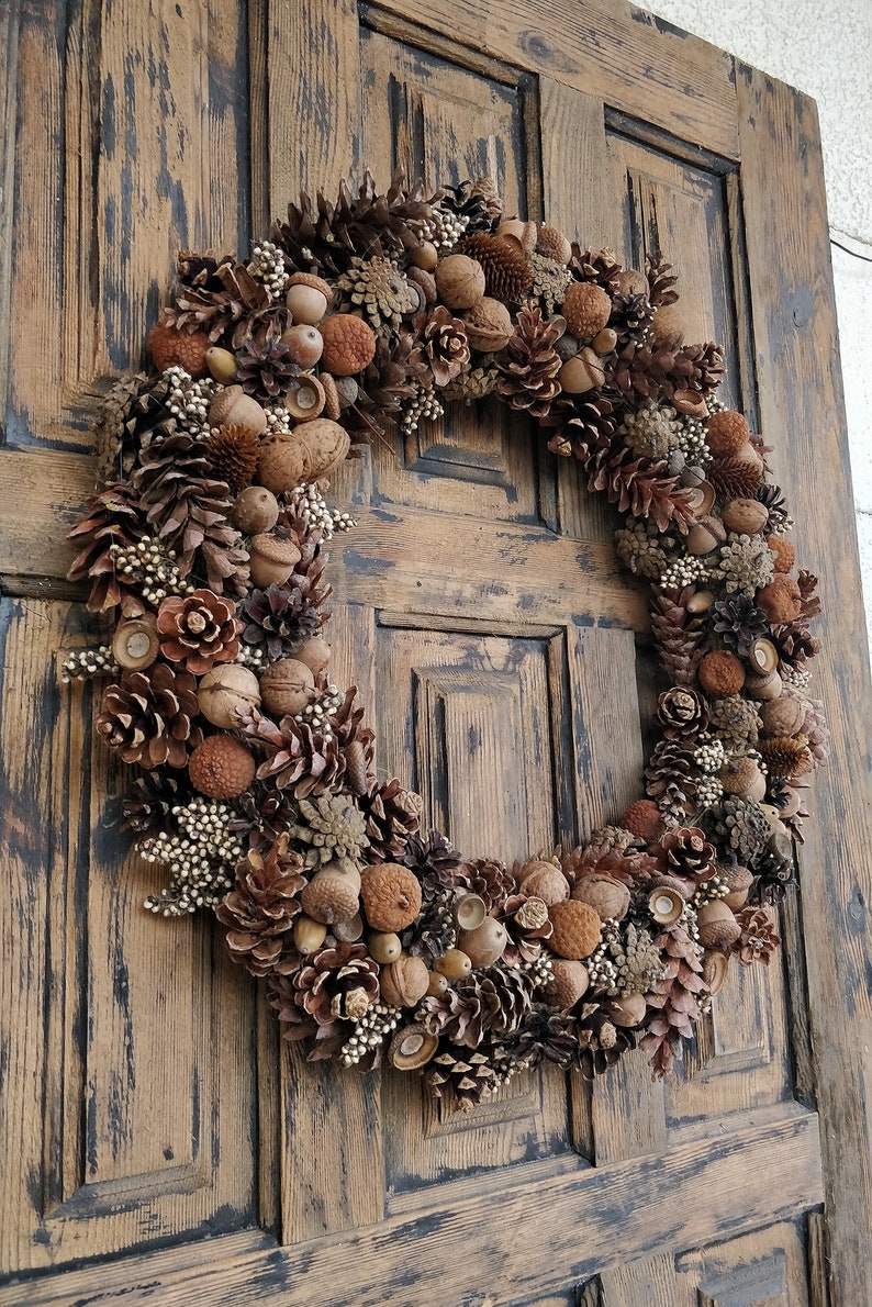 Natural Wreath, Winter Wreath, Forest Wreath, Wreath for front door image 1