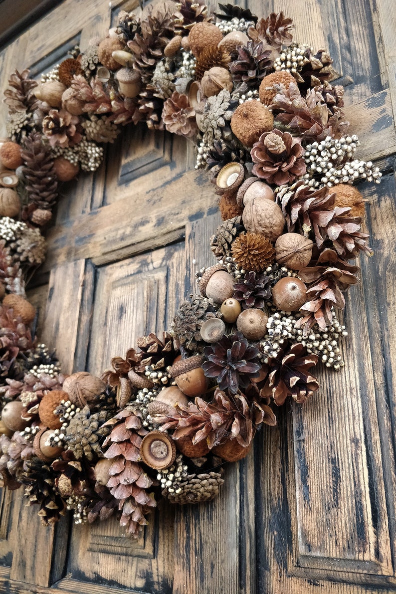 Natural Wreath, Winter Wreath, Forest Wreath, Wreath for front door image 2