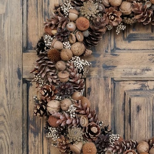 Natural Wreath, Winter Wreath, Forest Wreath, Wreath for front door image 6