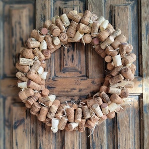 Wine Cork Wreath, All season wreath, Cork art