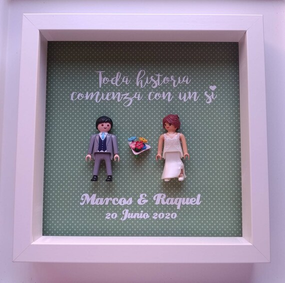 cuadro novios playmobil