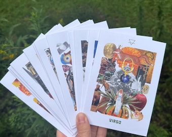 Zodiac Greeting Cards Full Set of All 12 Signs
