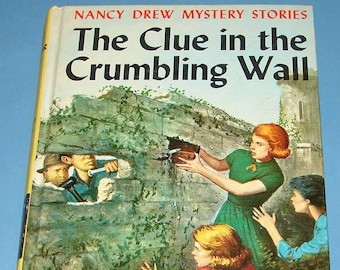 Nancy Drew #22 Clue in the Crumbling Wall 1st PC