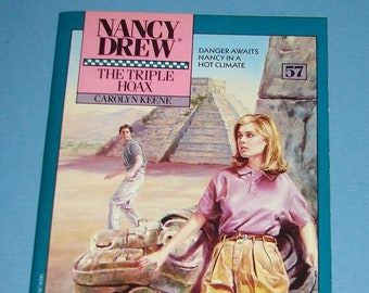 Nancy Drew #57 The Triple Hoax Minstrel 1989 1st Printing