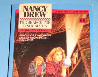 Nancy Drew #88 The Search for Cindy Austin 1989 1st Printing