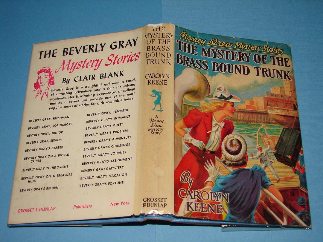 Nancy Drew #17 Mystery of the Brass Bound Trunk Original Text DJ - Etsy