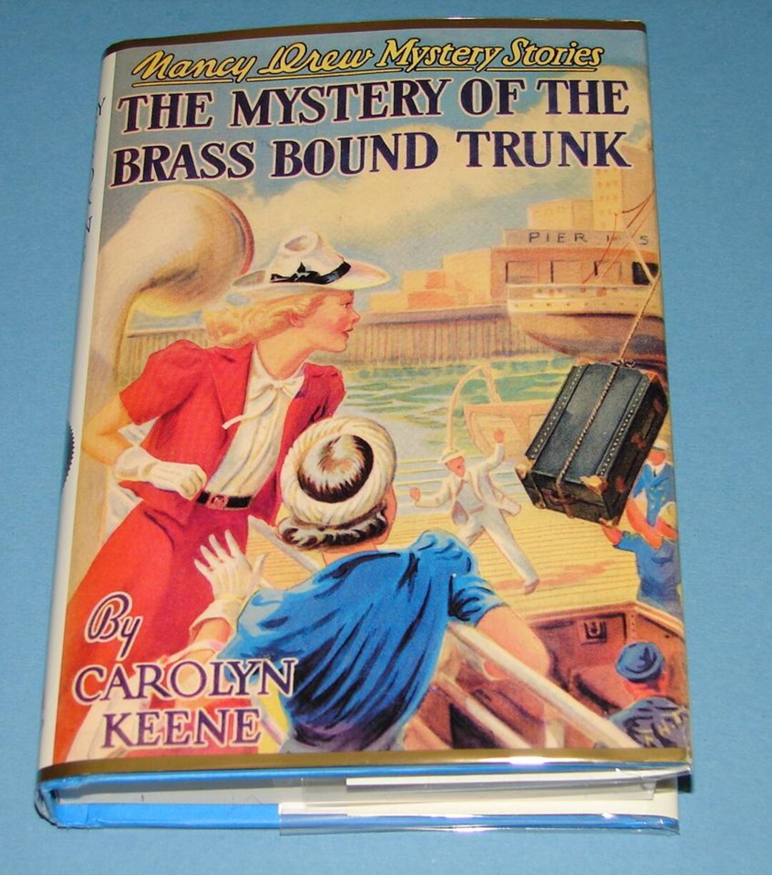 Nancy Drew #17 the Mystery of the Brass Bound Trunk Applewood Orig DJ ...