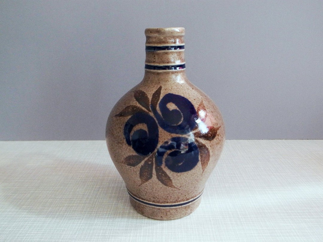 German Vintage Salt Glaze Pottery Jug / Vase by Marzi & Remy / - Etsy