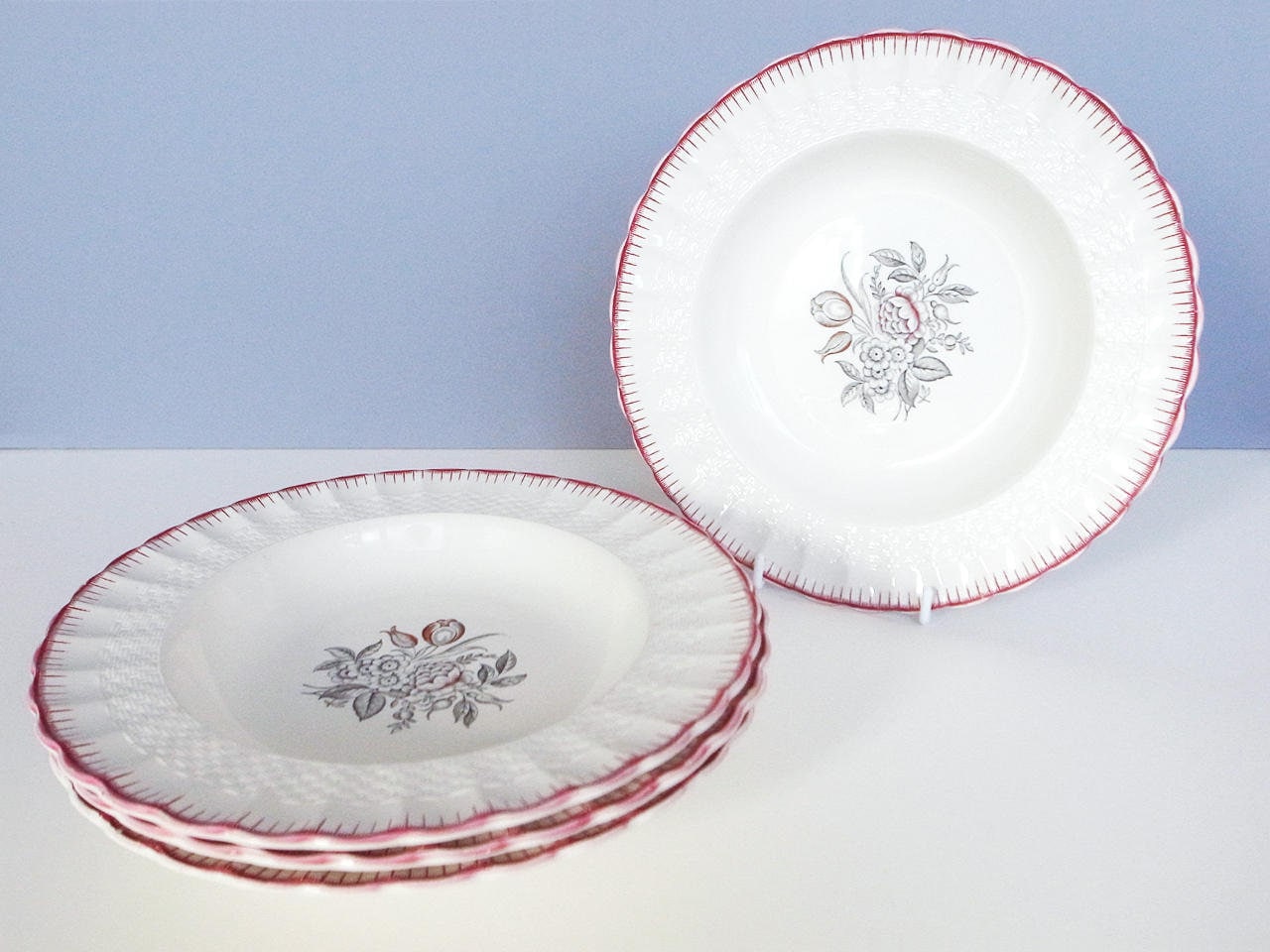 Spode red plate - Etsy 日本