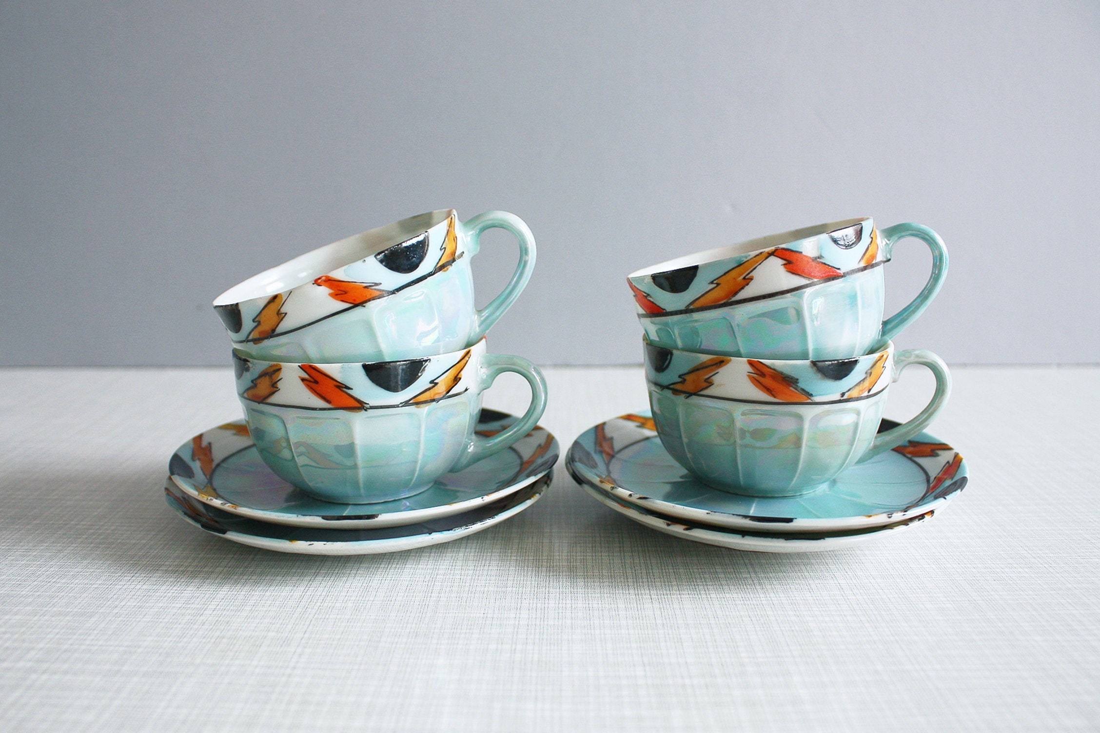 Drinkware Home & Living made in Japan Vintage set of 6 handmade