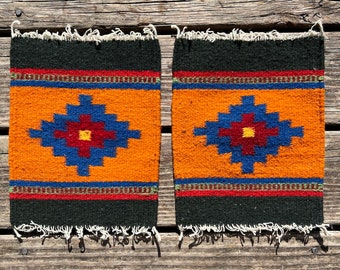 Handwoven Zapotec Wool Trivets (Set of 2): Southwestern Decor