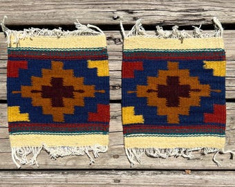 Handwoven Zapotec Wool Trivets (Set of 2): Southwestern Decor