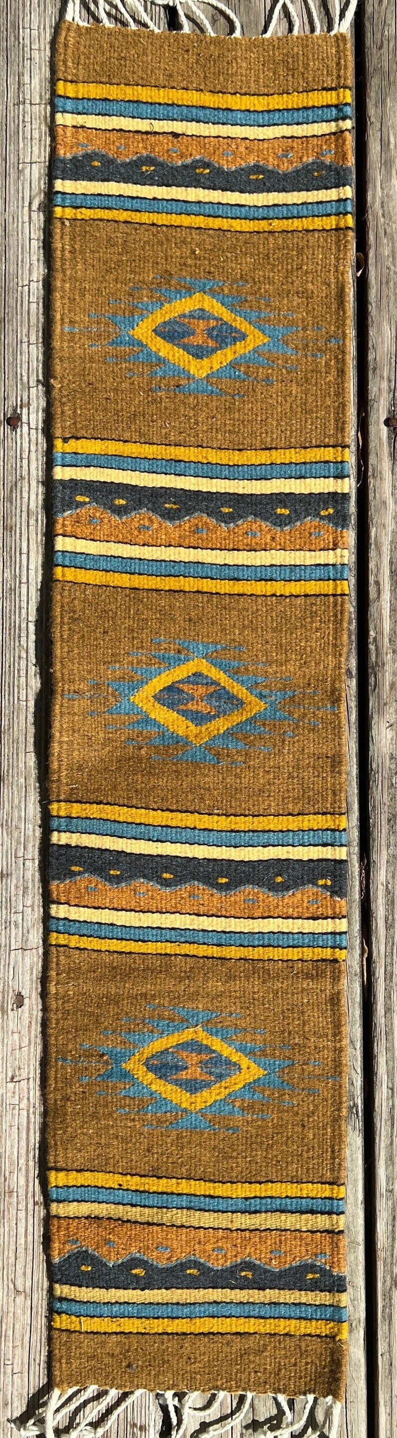 Zapotec Southwest Wool Table Runner / Wall Tapestry Handwoven Etsy