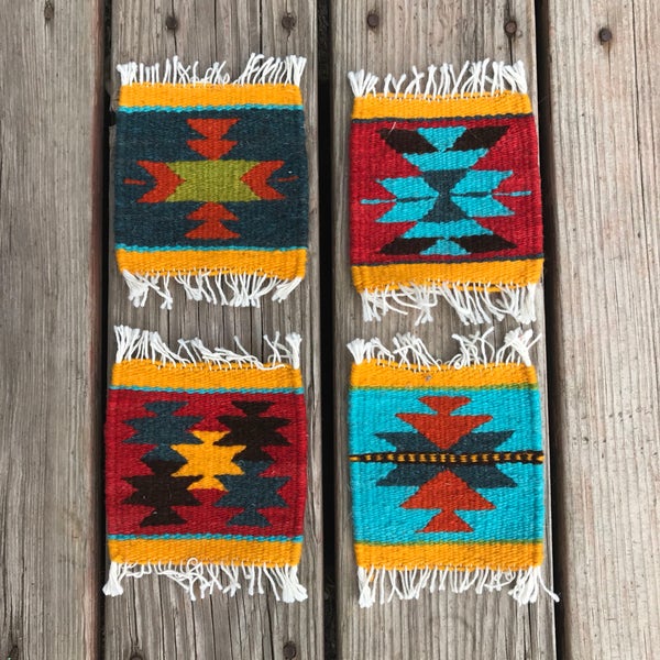 Set of 4 Coasters from Oaxaca, Mexico