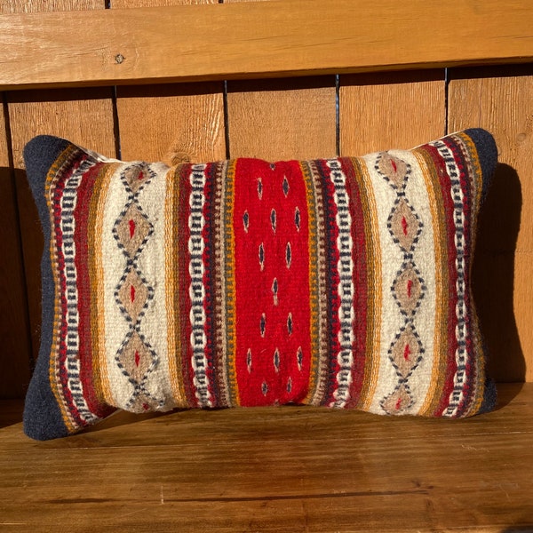 Matching Set of Zapotec Wool Throw Pillows measuring 22” x 14” - Comes with Polyfil Inserts!