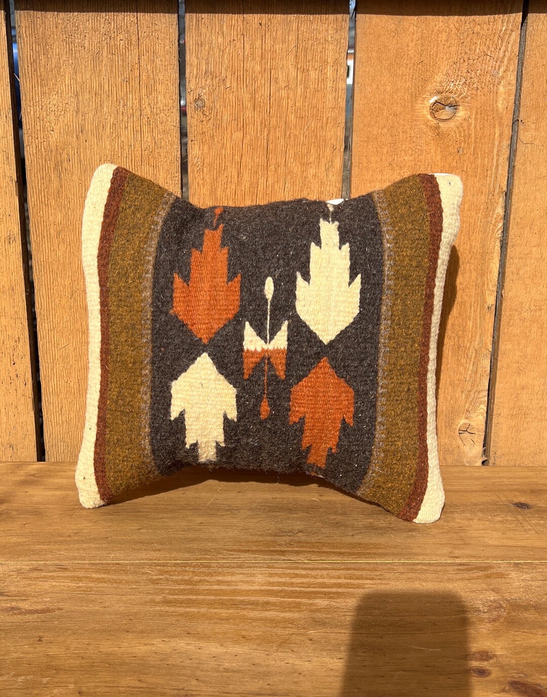 Southwestern Style Zapotec Wool Throw Pillow 12 X 10 in Etsy