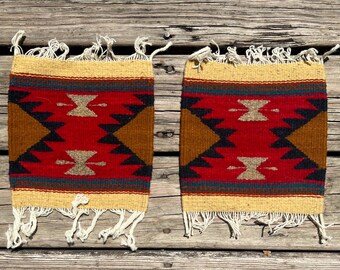 Handwoven Zapotec Wool Trivets (Set of 2): Southwestern Decor