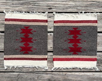 Zapotec Wool Placemats (Set of 2): Handwoven Southwest Decor