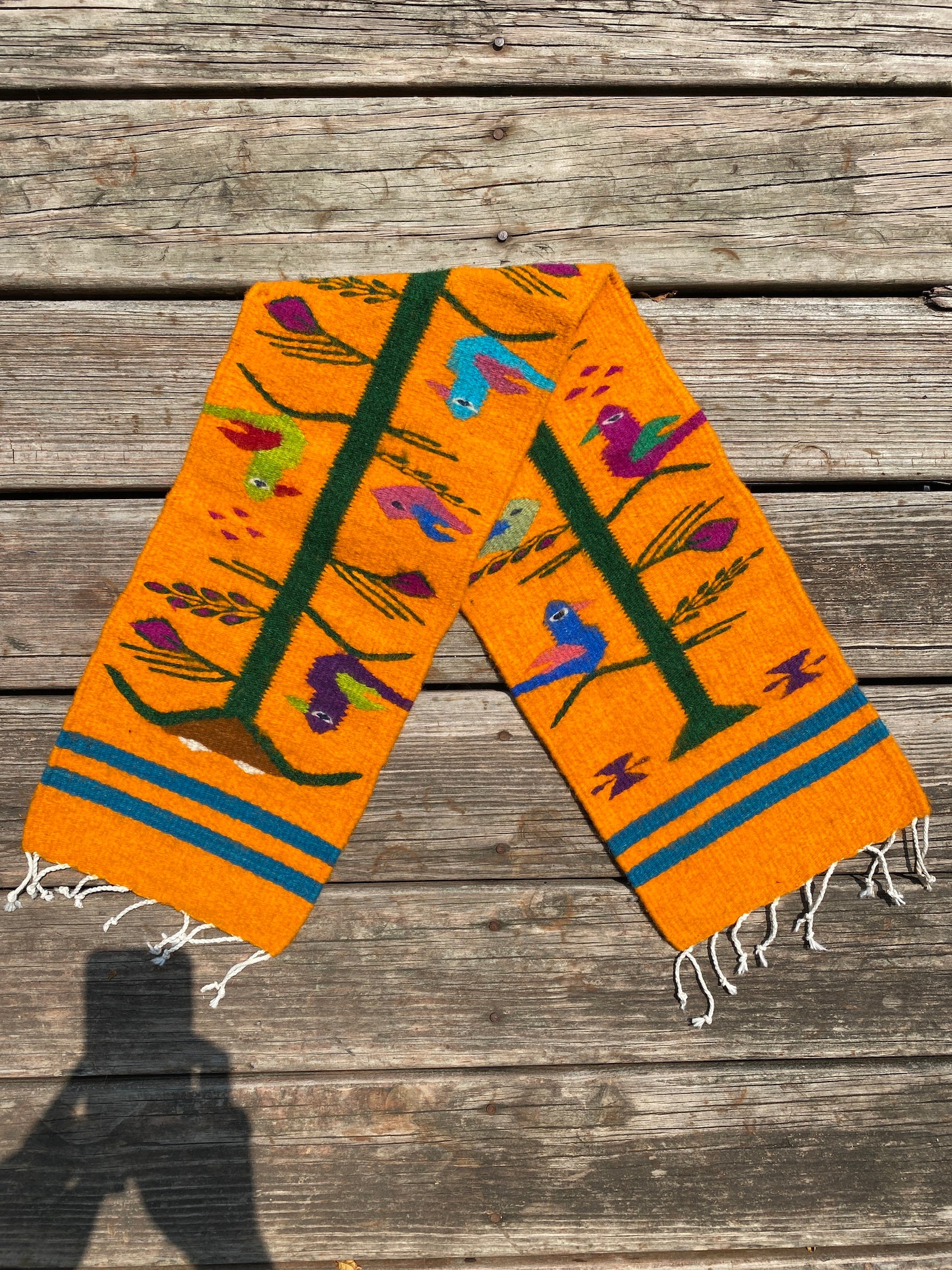 Zapotec Tree of Life Wall Tapestry / Table Runner Handwoven Etsy