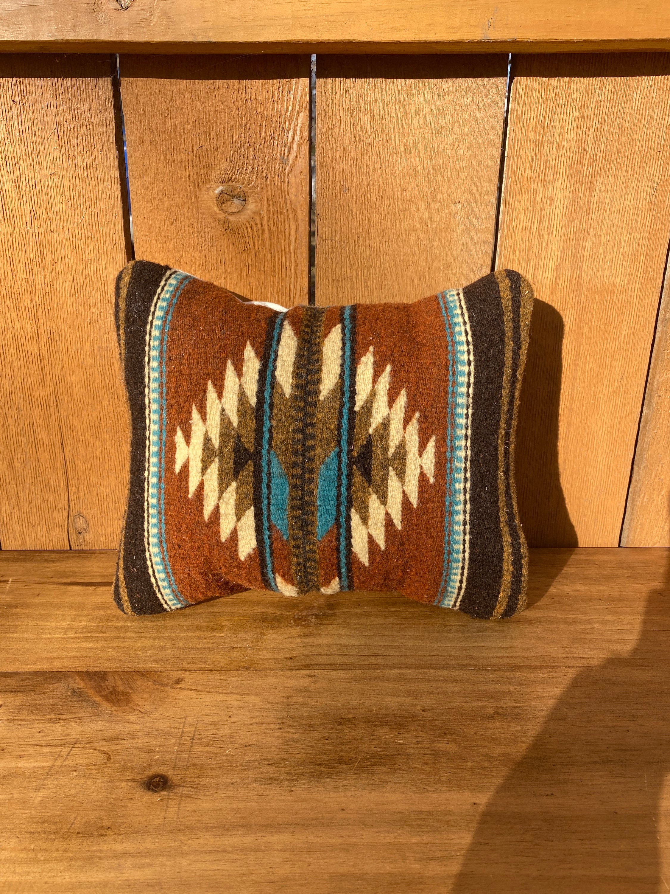Southwestern Style Zapotec Wool Throw Pillow 12 x 10 Etsy