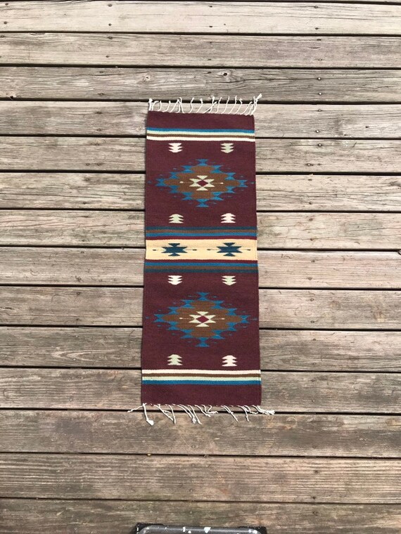 Zapotec Southwest Wool Table Runner 