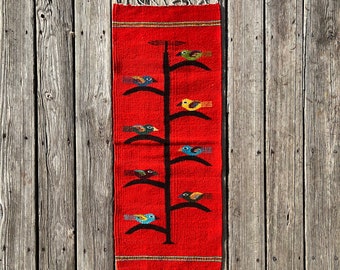 Zapotec Tree of Life Wall Tapestry / Table Runner - Handwoven in Oaxaca, Mexico