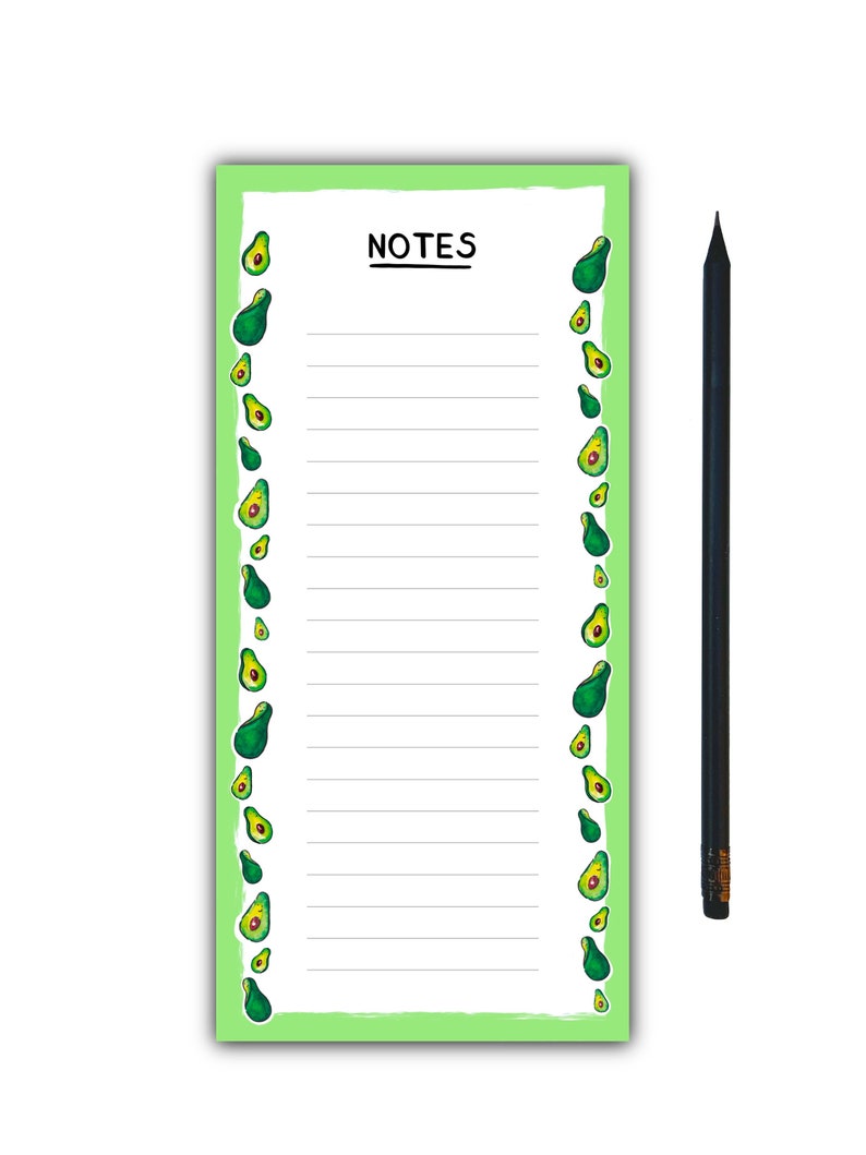 Cute Avocado Cute Magnetic Notepad/to Do List/list Pad/shopping List ...