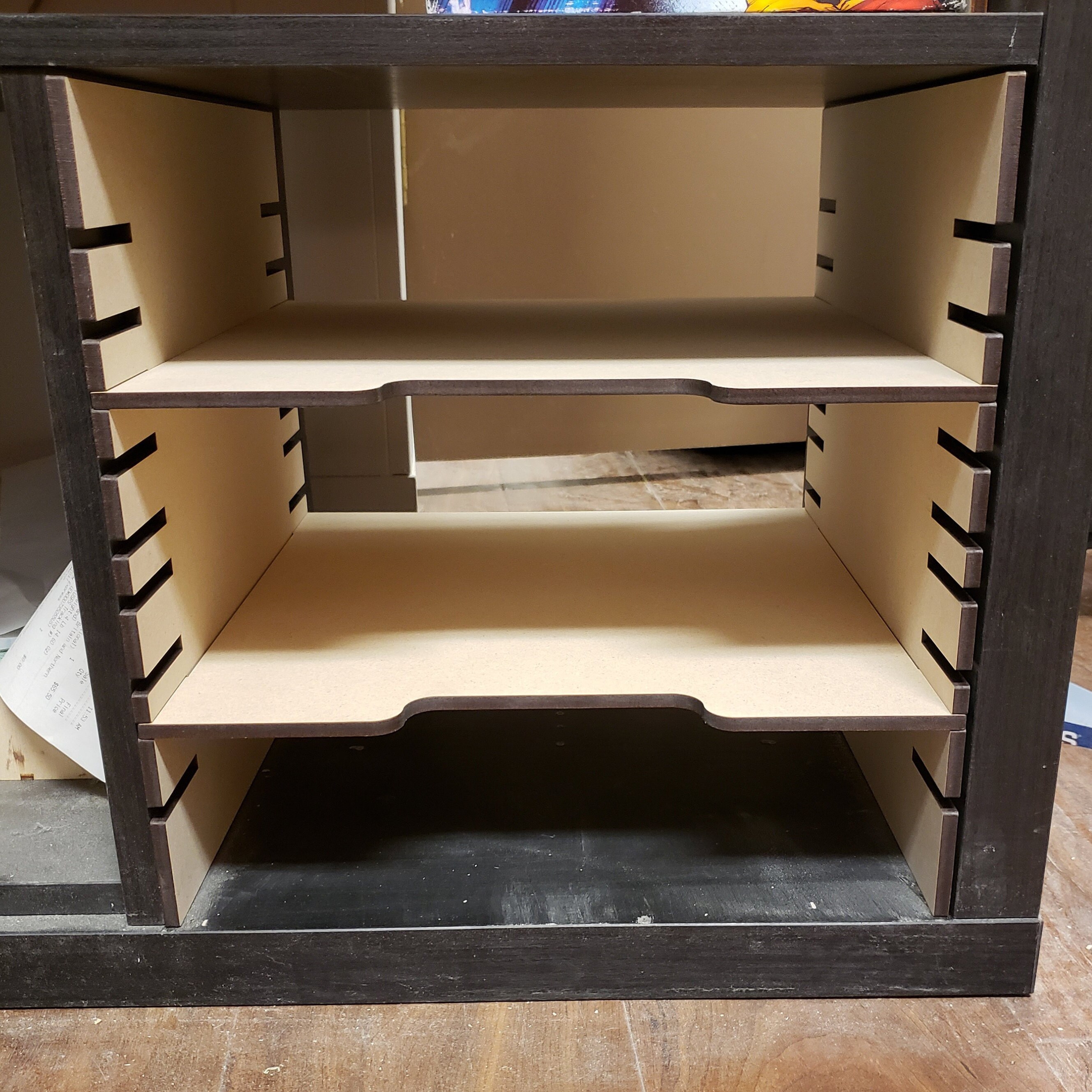 MDF Kallax 9 slot adjustable shelves Etsy