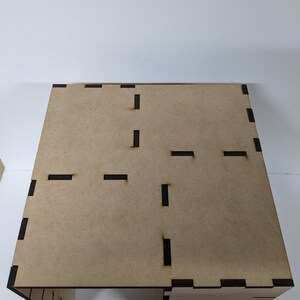 Glowforge Laser Cut File: 10" Wooden Storage Cube with Shelves (Digital Download) image 6