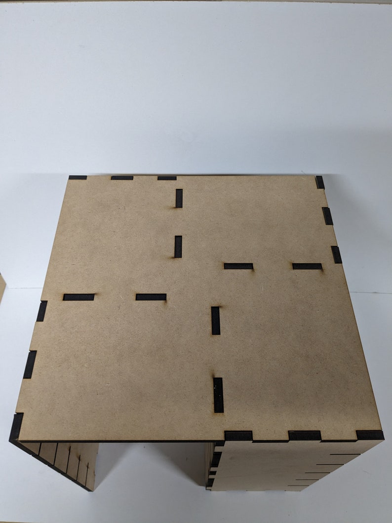 Glowforge Laser Cut File: 10" Wooden Storage Cube with Shelves (Digital Download) image 6