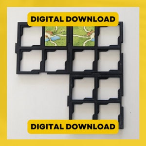 3d print Design File for interlocking Carcassonne Tile Holders