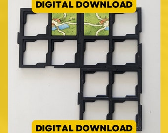 3d print Design File for interlocking Carcassonne Tile Holders