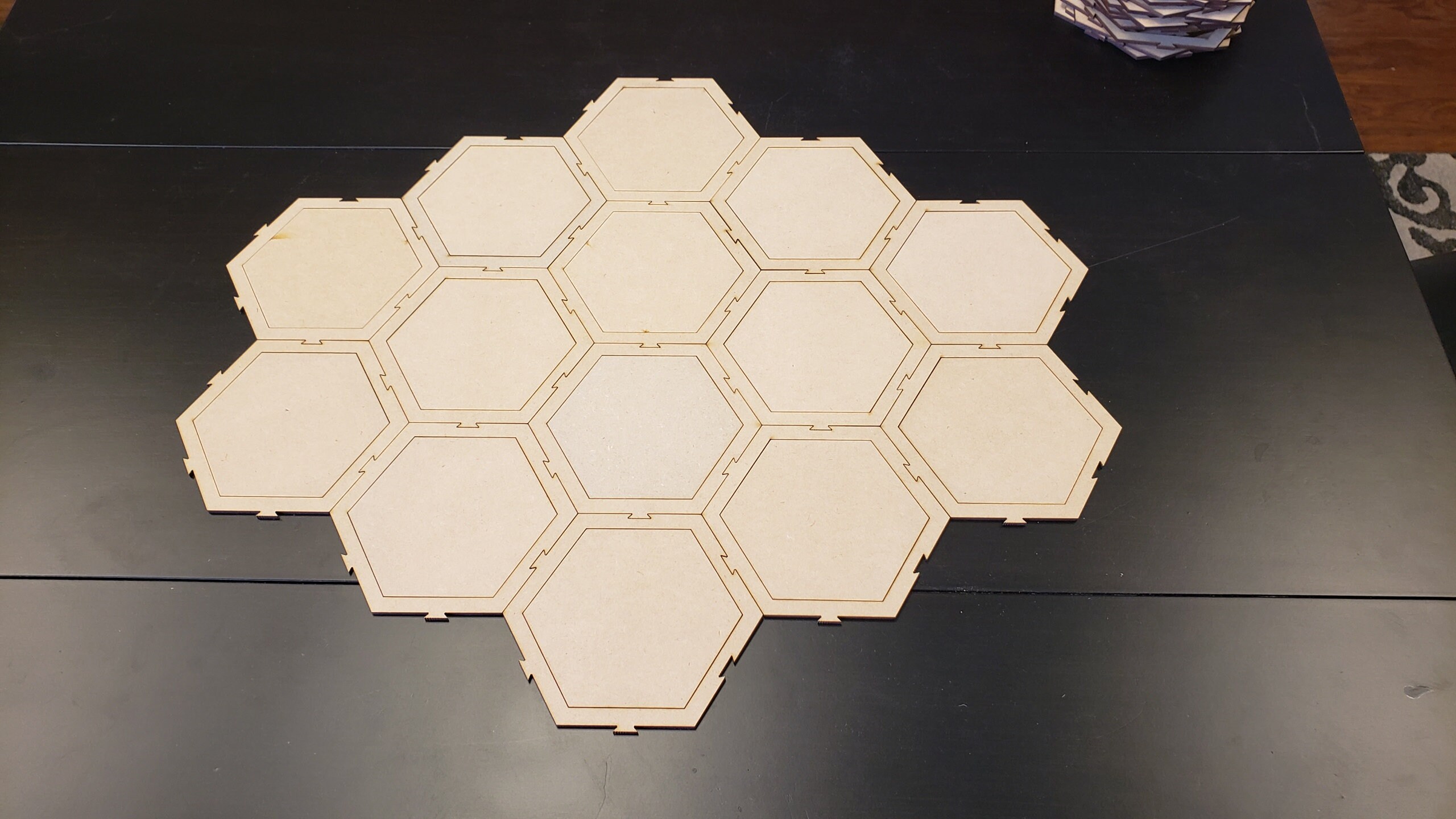 Twilight Modular Hex Game Board With Hex Tiles MDF Etsy