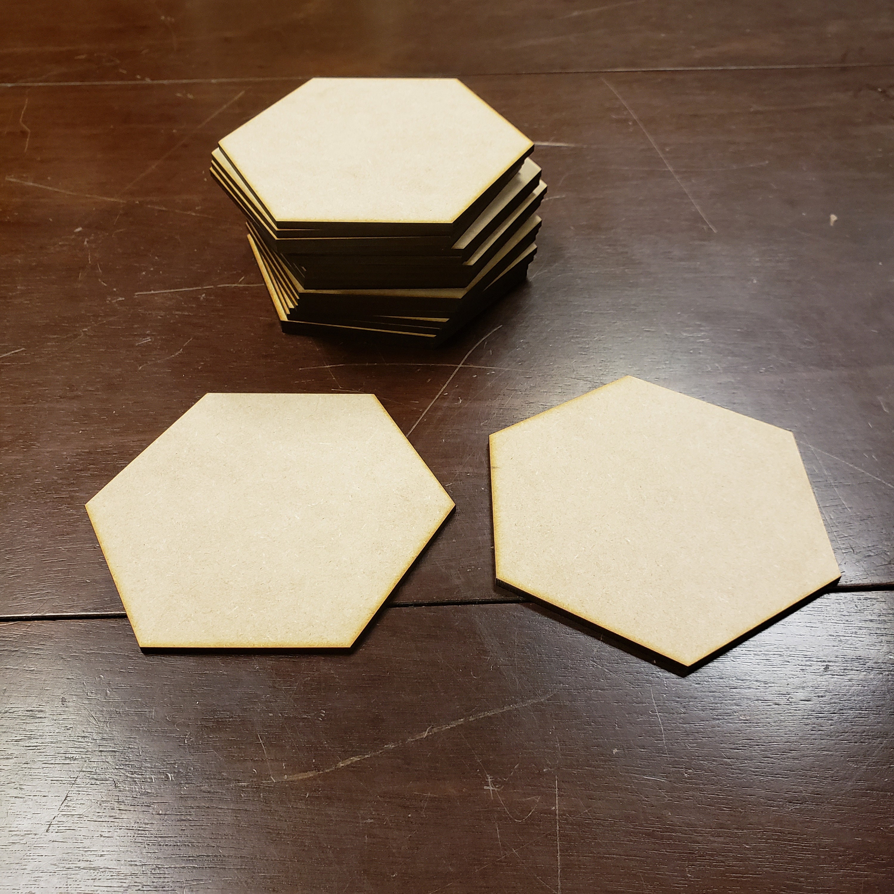 20 1 8 Thick Mdf Large Blank Hex Tiles 20 1 8 Thick Mdf Large Blank Hex Tiles