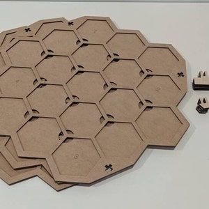 Eclipse Second Dawn 3d Tower 57 Hex Game Board MDF image 3