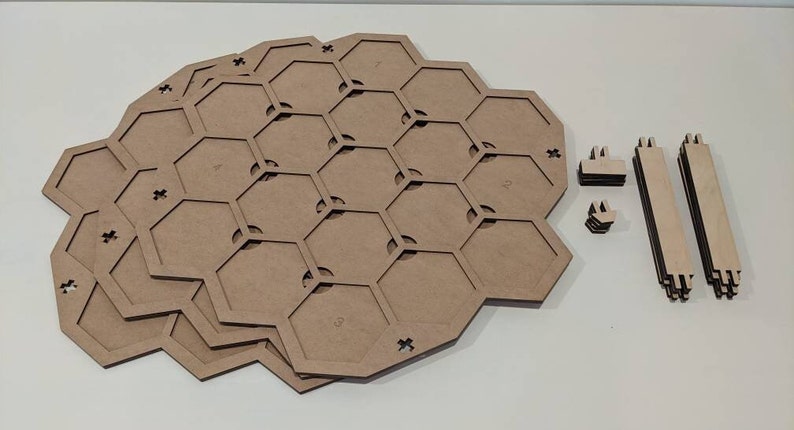 Eclipse Second Dawn 3d Tower 57 Hex Game Board MDF image 3