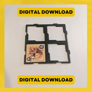3d print Design File for interlocking Five Tribes Tile Holders