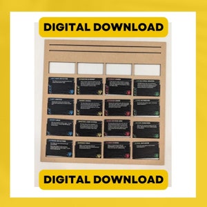 Design Files for Twilight Individual Player Tech Card Organizer for laser cutter