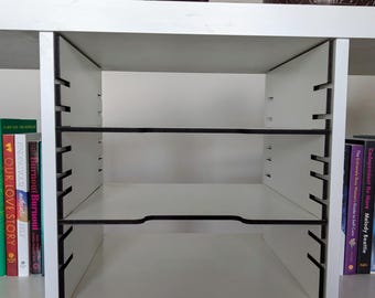 Kallax 3 Slot Cubby Birch, White, Black, or, Natural MDF