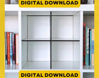 Design File for Kallax 2 x 2 Cubby with Back for laser cutters