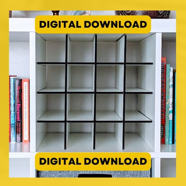 Design File Kallax 4 x 4 Cubby for laser cutter