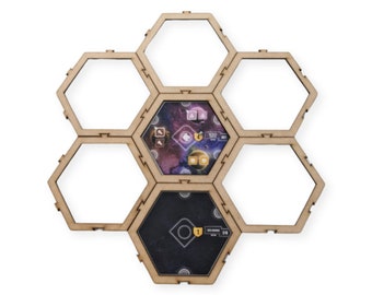 Eclipse Second Dawn Modular Hex Game Board with Hex Tiles MDF