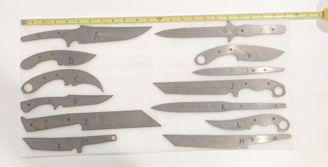 1095 Steel Knife Blanks, 1/8 Thick Etsy