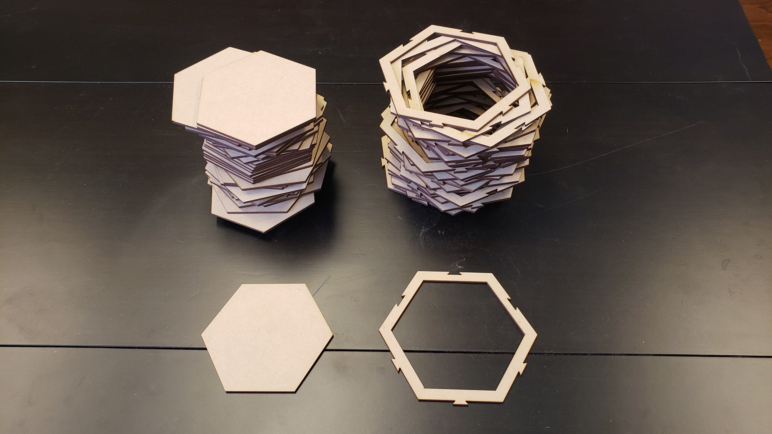 Twilight Modular Hex Game Board With Hex Tiles MDF Etsy