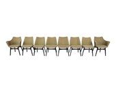 Adrian Pearsall for Craft Associates Mid-Century Modern Dining Chairs, Set of Eight