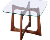 Adrian Pearsall for Craft Associates Sculpted Walnut Side Table