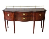 Inlaid Mahogany Hepplewhite Style Sideboard Buffet by Thomasville