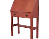 Gustav Stickley Mission Oak Arts Crafts Drop Front Secretary Desk, Circa 1900