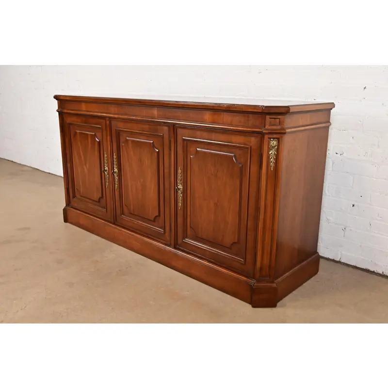 Baker Furniture French Regency Louis XVI Carved Walnut Sideboard