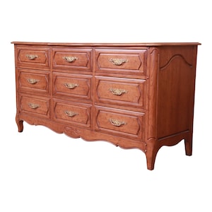 Davis Cabinet Company French Provincial Louis XV Triple Dresser or Credenza